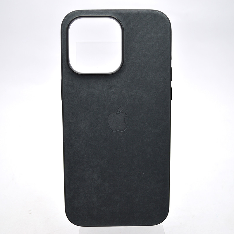 Чохол накладка Silicon Case FiveWoven з MagSafe для iPhone 15 Pro Max Black, фото 1
