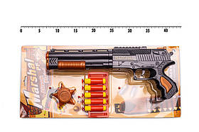 Іграшковий дробовик "Marshal" з м'якими кулями 33х15х3 см Golden Gun Чорний (2000002177166)