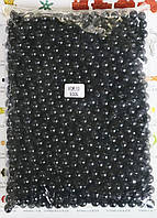 Пластикова намистина, перлина, чорна 10 мм, 500 г