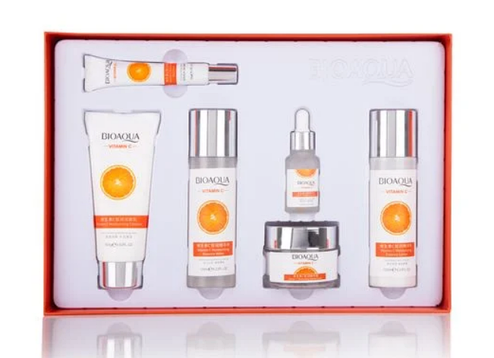 Набір для догляду за обличчям, зволожуючий, Bioaqua Vitamin C Set, з вітаміном С, 6 засобів, фото 2