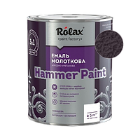 Эмаль молотковая 3 в 1 Rolax «HAMMER PAINT» бордовая 0,75 л.