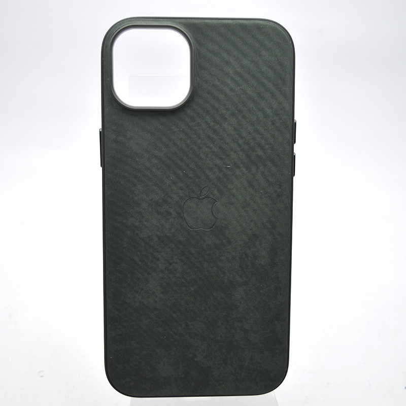 Чохол накладка Silicon Case FiveWoven з MagSafe для iPhone 15 Plus Ever Green