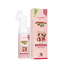 Пенка для умывания Strawberry Amino Acid Cleanser Mousse со щеткой 150 мл Sersanlove (2000002538622)