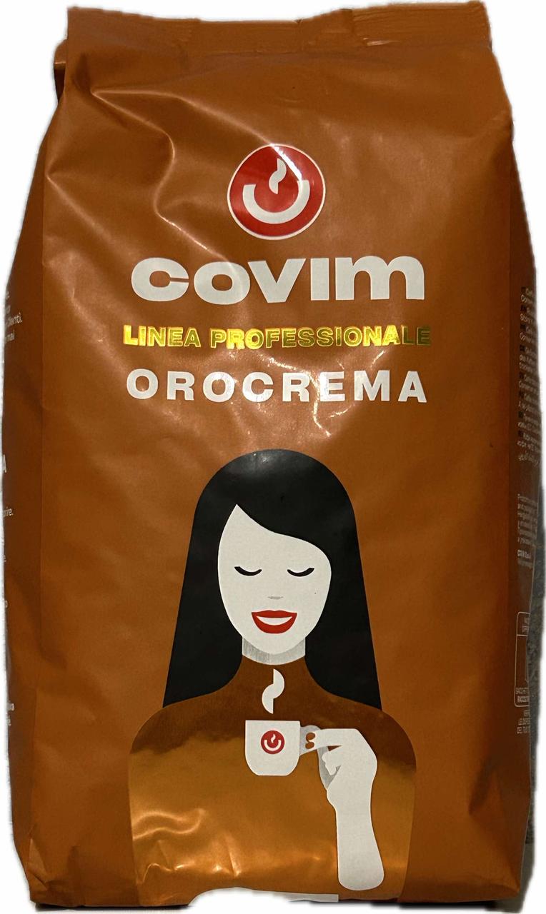 Кава в зернах Covim Oro Crema 1кг 60% Арабіка Італія Ковім Оригінал