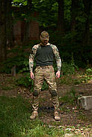 Мужская Военная форма штаны мультикам protect и лонгслив мультикам forest Военная форма yv
