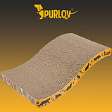 Кігтеточка для котів хвиля - горизонтальна Purlov 22037, фото 2