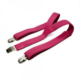 Підліткові підтяжки 80х3 см Gofin suspenders Фуксія (2000000439792)