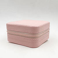 Скринька, Шкатулка для зберігання прикрас, органайзер для біжутерії, скринька органайзер (рожева) В006