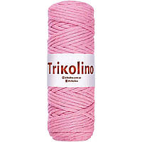 Шнур бавовняний макраме Trikolino 4-6 mm. 250 г. 60 м. Колір рожевий 1725101