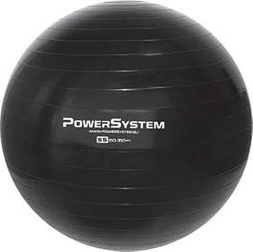 М'яч для фітнесу та гімнастики (PS-4011) 55х55 см Power system Чорний (2000001562819)