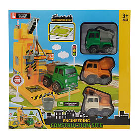 Іграшковий набір мапа, машинки 27х26,5х6,5 см Bambi Різнобарвний (2000002604587)