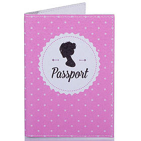 Жіноча обкладинка для паспорта (KRIV167) 9,5х13,5х0,5 см Passporty Рожевий (2000001454688)