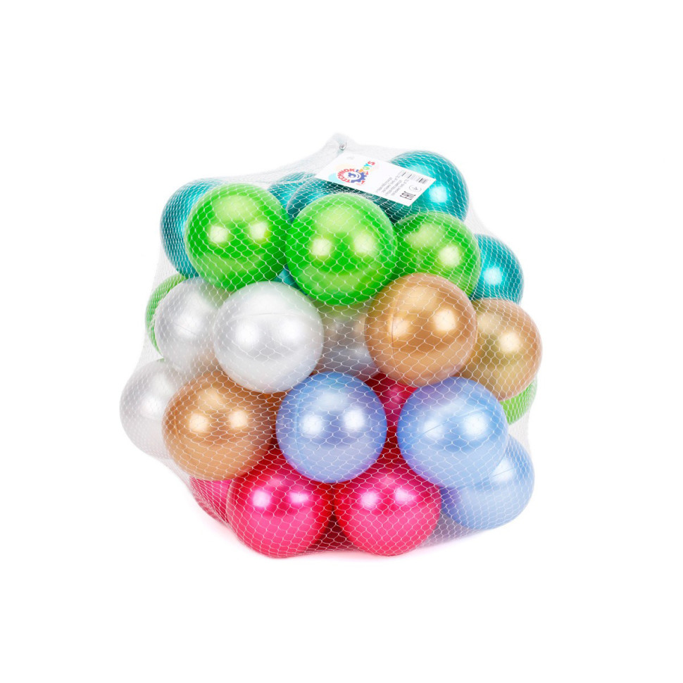 Набір кульок для сухих басейнів 60 шт. у сітці 7х7 см Технок Різнобарвний (2000002217589)