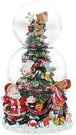 Декоративный водяной шар "Рождественская ель", музыкальный 11,5х12х20,5 см Bona (2000002650669)
