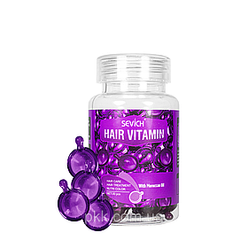 Вітаміни для пошкодженого та фарбованого волосся Hair Vitamin With Morocan Oil, 30 шт Sevich (2000002537229)