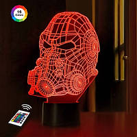 Нічник-світильник 3D "Череп 10" 15х26 см 3DTOYSLAMP (2000002619048)