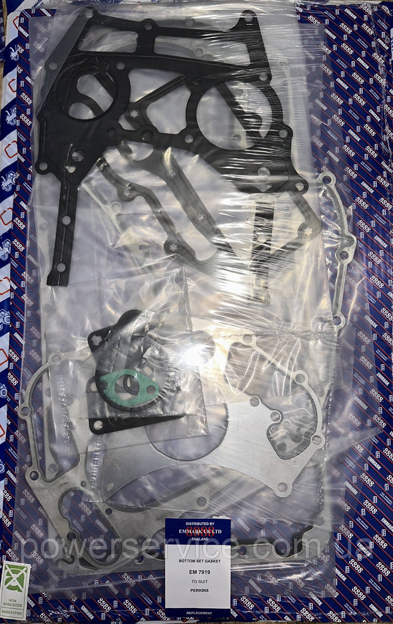 К-т прокладок (низ) U5LB0382,EM7919 Perkins,Перкінс