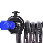 Замок велосипедний Tonyon TY-555 (12x1500) на ключі, фото 3