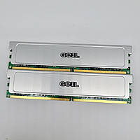 Пара оперативної пам'яті Geil DDR2 4Gb (2x2Gb) 800MHz PC2-6400U CL5 (GX24GB6400DC) Б/В