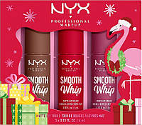 Набор - NYX Professional Makeup Matte Lip Trio (lip/stick/3x4ml) (1265923-2)