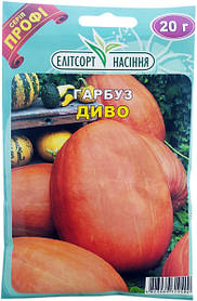 Насіння солодкого гарбуза Диво 20 г середньостигле