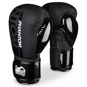 Боксерські рукавиці 16 унцій Phantom Чорний (2000002453710)