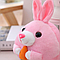 Музичний інтерактивний Кролик стрибунець з USB, Рожевий, NJ-00100 / Дитяча м'яка іграшка зайчик, фото 3