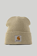 Шапка carhartt бежева