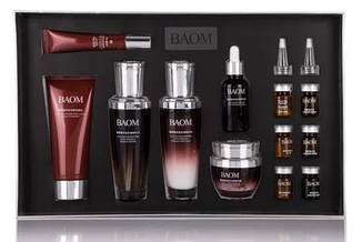 Набір для догляду за обличчям Baom Glucan Polypeptide Anti-Wrinkle Springy Care Skin Gift Box з поліпептидами, фото 2