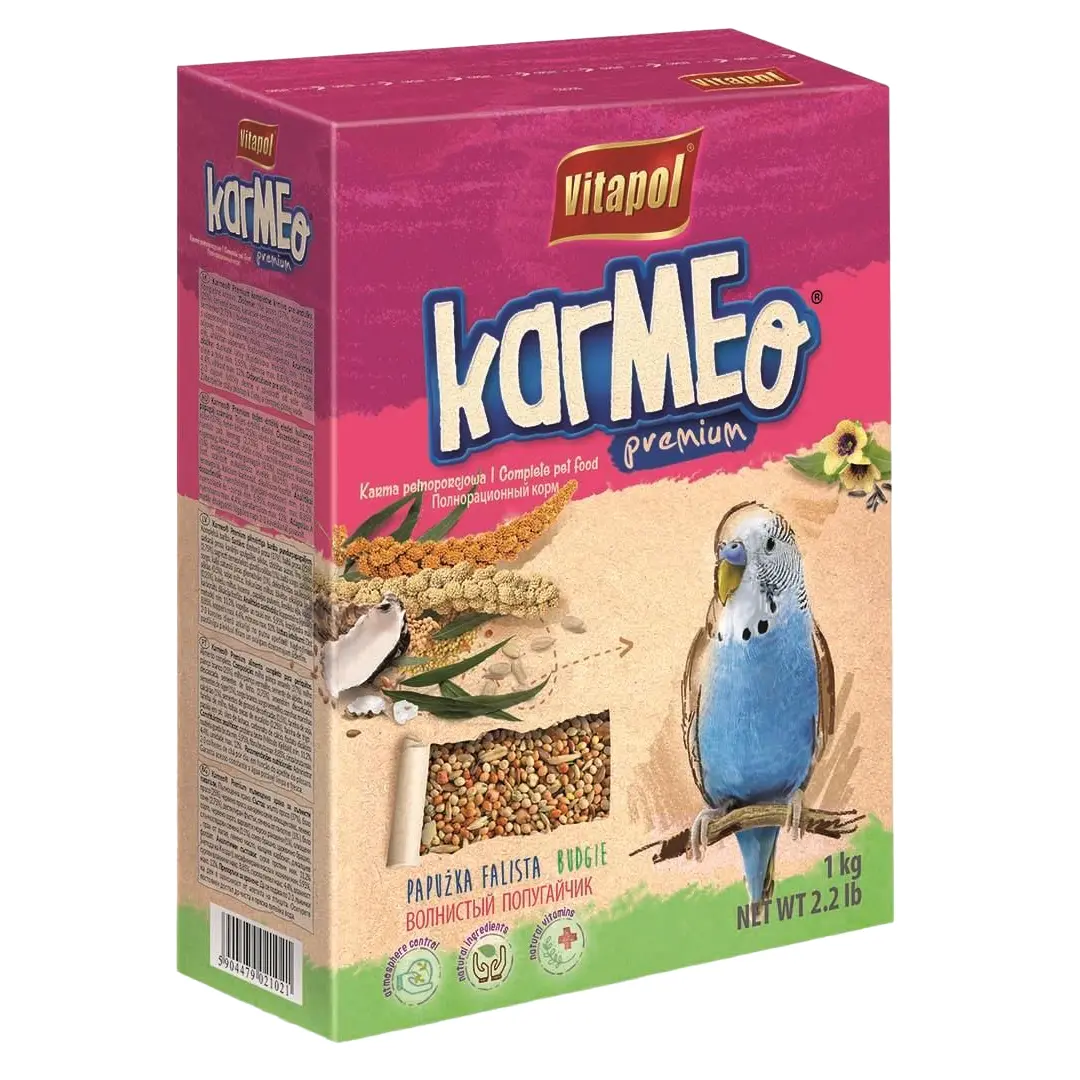 Vitapol KARMEO Premium Budgies - преміум корм для хвилястих папуг - 1 кг