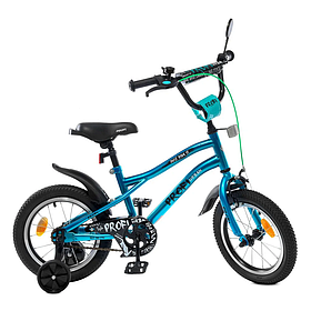 Велосипед дитячий "Urban" матовий 14" PROF1 Бірюзовий (2000002465607)