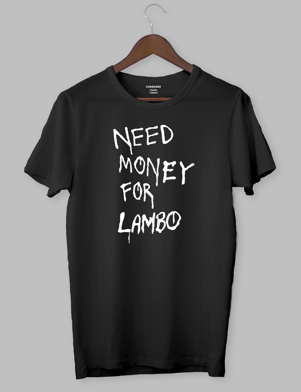 Футболка с принтом "NEED MONEY FOR LAMBO"
