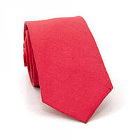 Вузька краватка 150х5,5 см Handmade Кораловий (2000001410721)