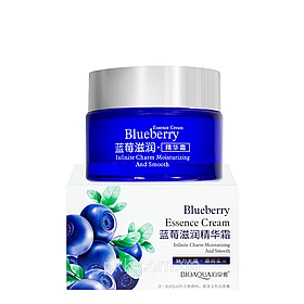 Крем для обличчя зволожувальний з екстрактом чорниці Blueberry Essence Cream 50 мл Bioaqua Білий (2000002536390)