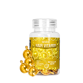 Вітаміни для ослабленого та сухого волосся Hair Vitamin With Maroccan Oil & Jojoba Oil, 30 шт Sevich