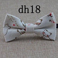 Детский галстук бабочка 6х10 см Handmade Бежевый (2000000643984)