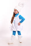 Карнавальний костюм дитячий Смурфик для дівчинки зріст 118 - 120 см, фото 2