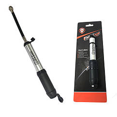 Насос велосипедний BEE ZF-025-2 з двостороннім шлангом AV/FV