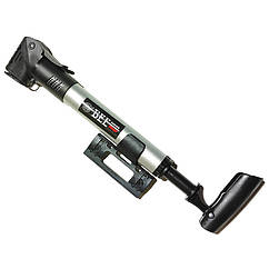 Насос велосипедний BEE HP-13AL алюмінієвий, 270 мм, подвійна головка AV/FV