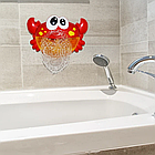 Дитяча іграшка для ванни Забавний краб-бульбашка, від батарей / Музична іграшка генератор піни у ванну, фото 7