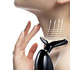 Ліфтинг масажер для обличчя та шиї Face Lifter, 3 режими, Чорний / Мікрострумовий масажер для обличчя від батарейок, фото 6