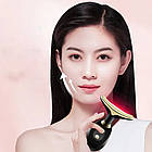 Ліфтинг масажер для обличчя та шиї Face Lifter, 3 режими, Чорний / Мікрострумовий масажер для обличчя від батарейок, фото 8