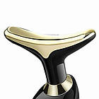 Ліфтинг масажер для обличчя та шиї Face Lifter, 3 режими, Чорний / Мікрострумовий масажер для обличчя від батарейок, фото 4