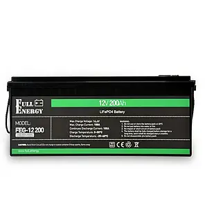 Акумулятор Full Energy LiFePO4 літій залізо фосфатний 12В 200 Аг FEG-12200, фото 4