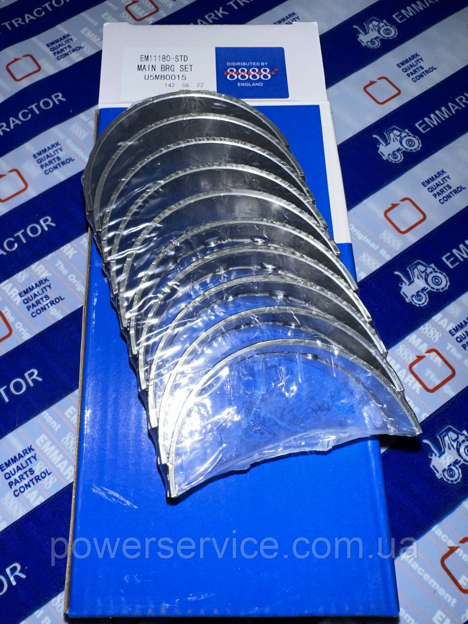 Комплект вкладишів корінних стд U5MB0015,EM11180 Perkins,Перкінс