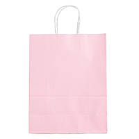 Подарочный пакет "Крафтовая сокровищница" (11х27 см) розовый бумага (упаковка 12 шт.)