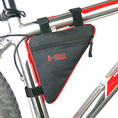 Сумка велосипедна в раму B-Soul BAO-002RED чорно-червона