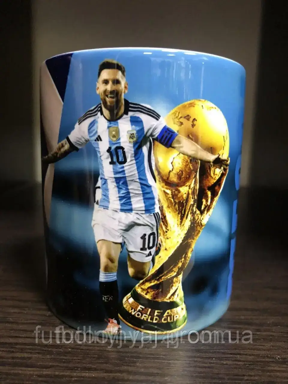 Чашка чайна футбольна із зображенням Lionel Messi Argentina.