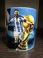 Чашка чайная футбольная с изображением Lionel Messi Argentina.