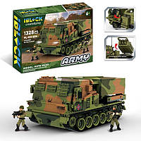 Конструктор IBLOCK PL-921-506 Армия, M270 MLRS, 1328дет., 2фигурки, короб. 63, 5*43*9см TZP100